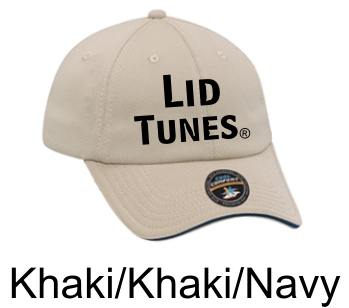 Lid Tunes Cool Performance Mesh Khaki Cap